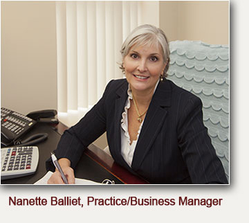 Photo of Nanette Balliet, Practice/Business Manager